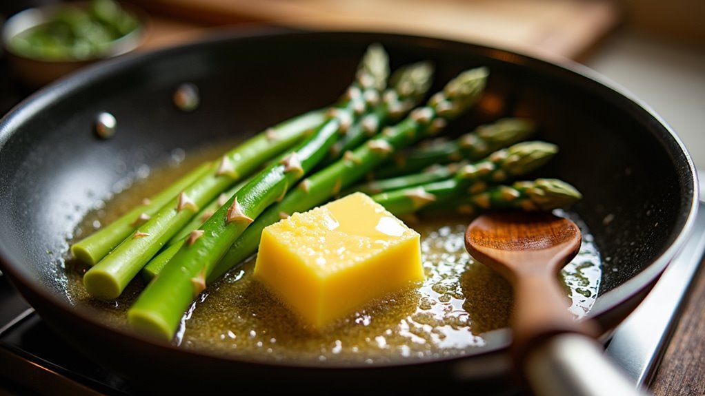 add asparagus cook briefly