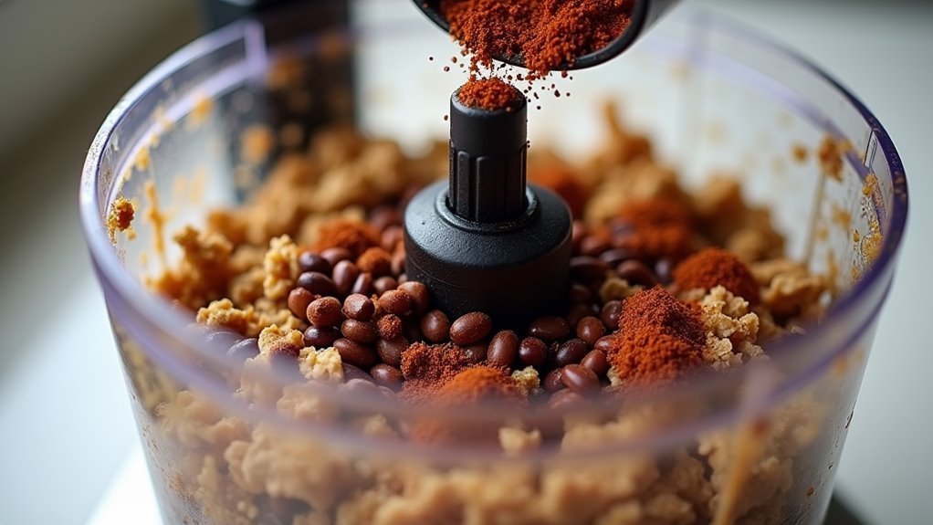 add beans and seasoning