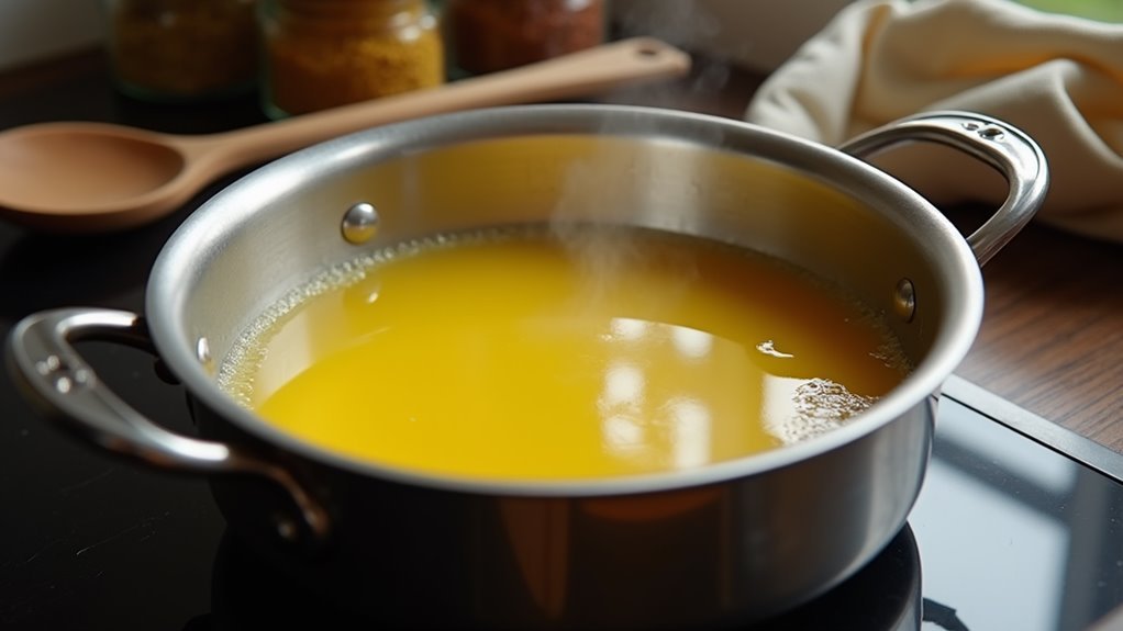 add boiling water carefully