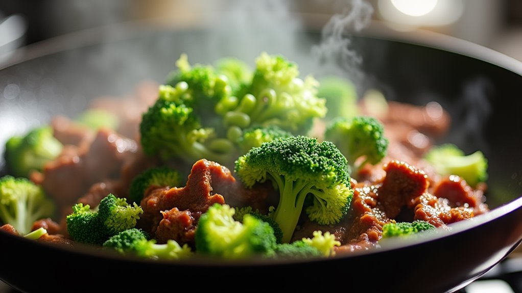 add broccoli and stir fry