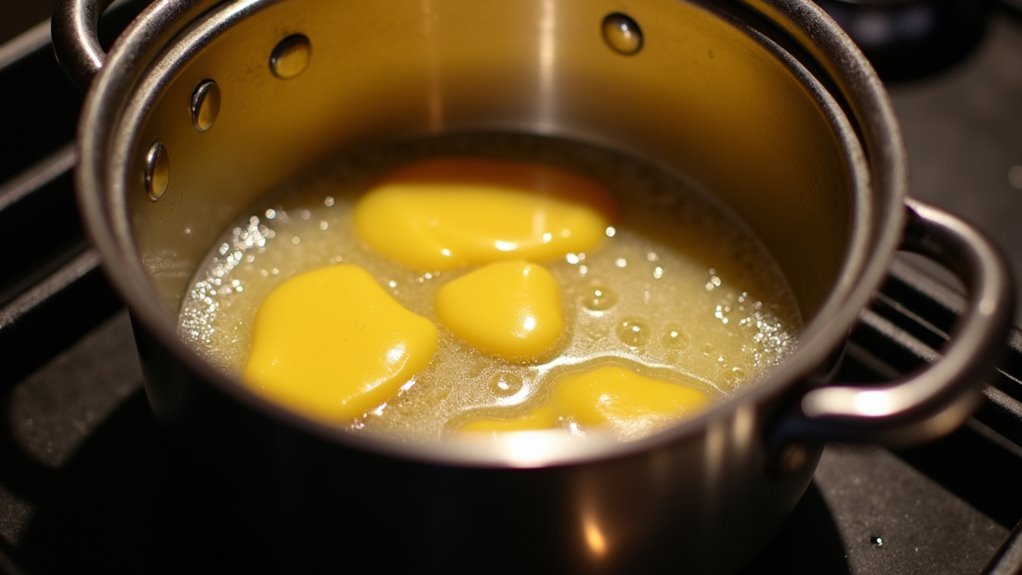 add cheese cubes now