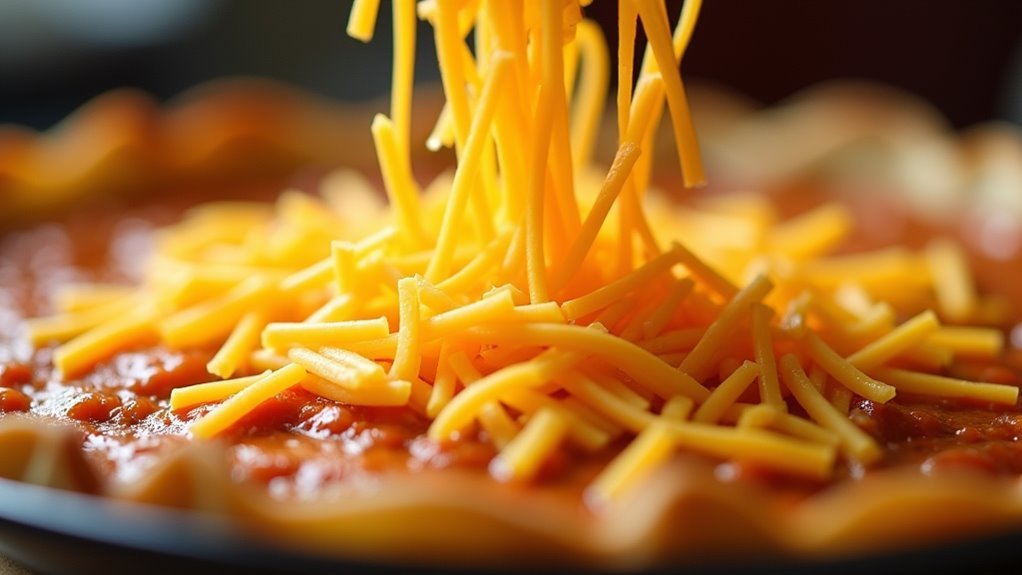 add cheese topping layer