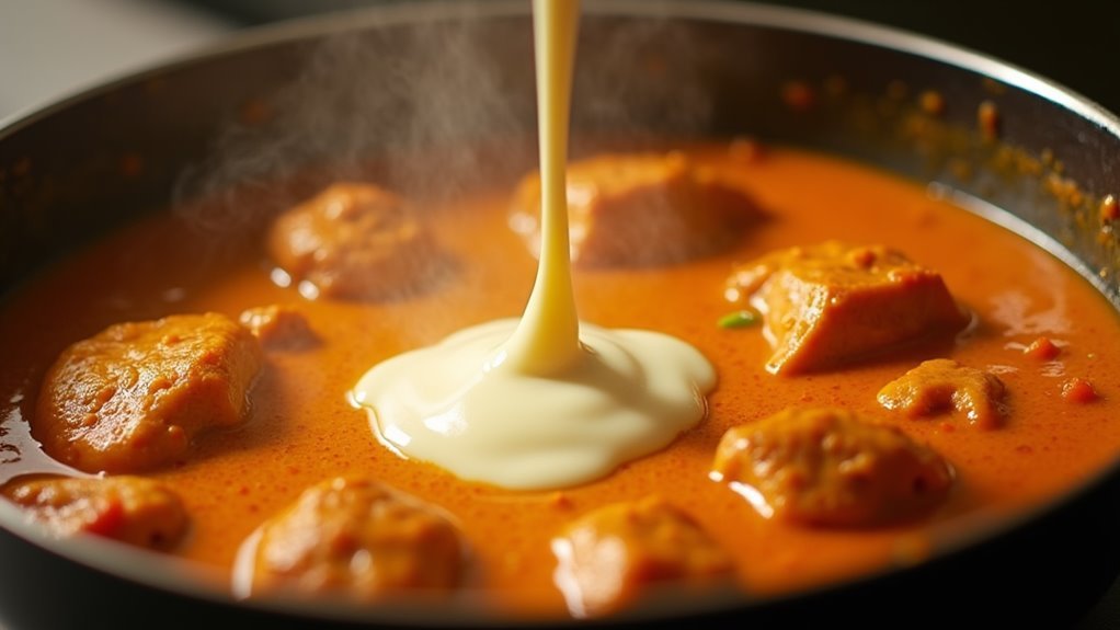 add cream and butter