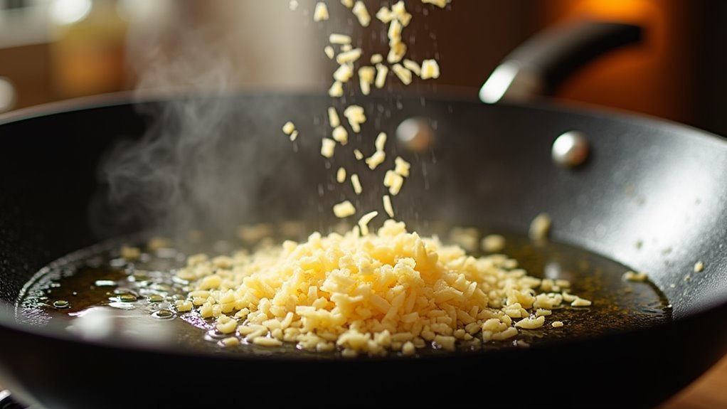 add garlic stir briefly