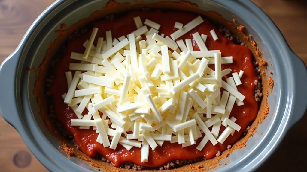 add mozzarella cheese topping