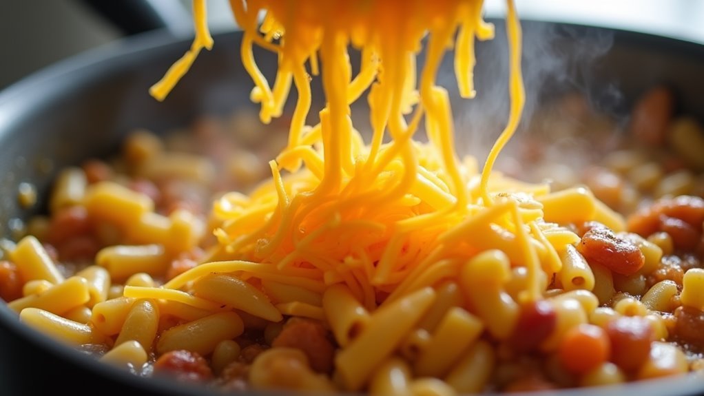 add oil and cheese