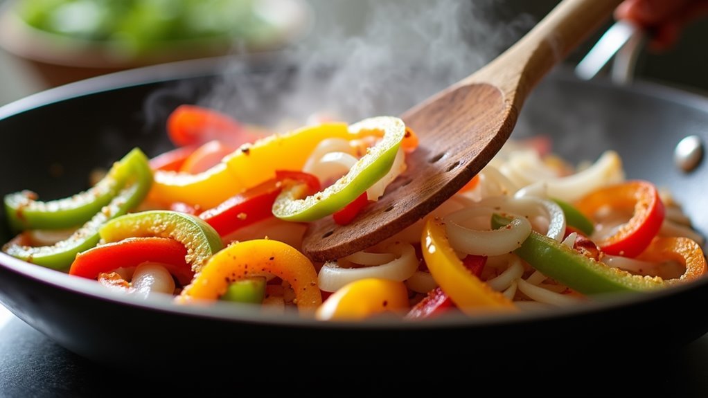 add onions and peppers