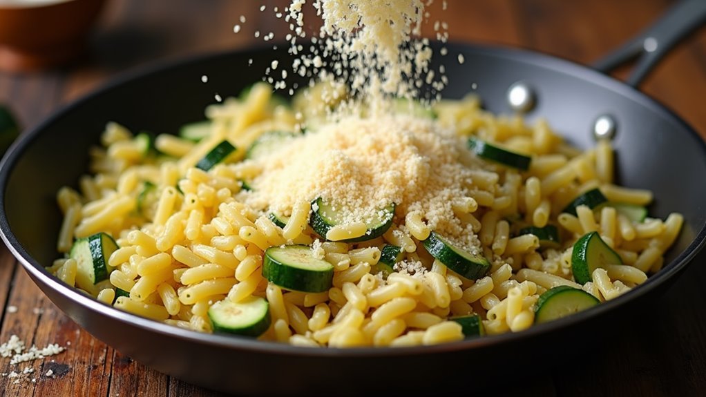 add parmesan cheese mixture