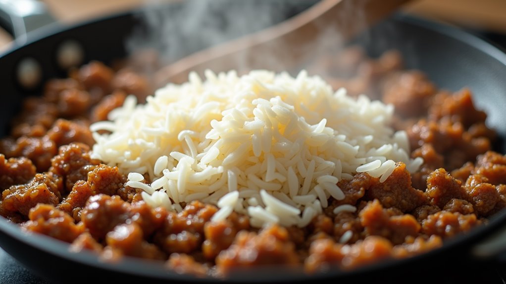 add rice and broth