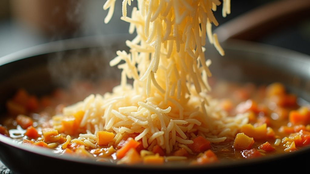 add rice and water