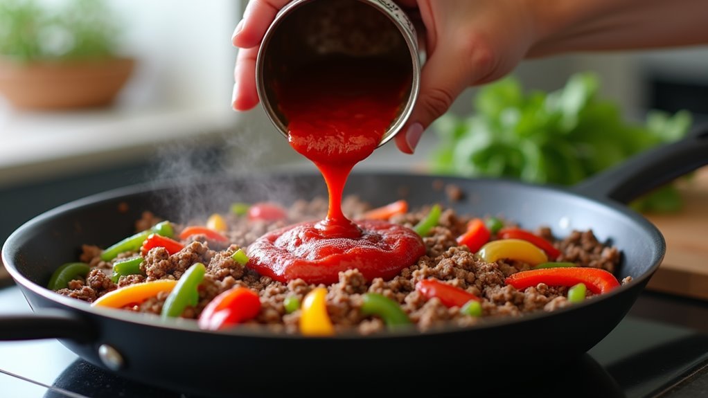 add sauce and salt