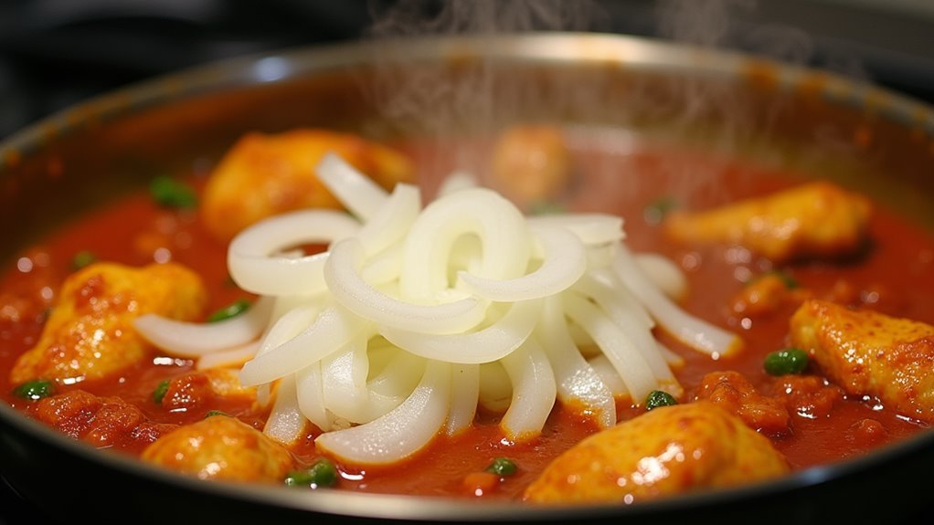 add sliced onions now