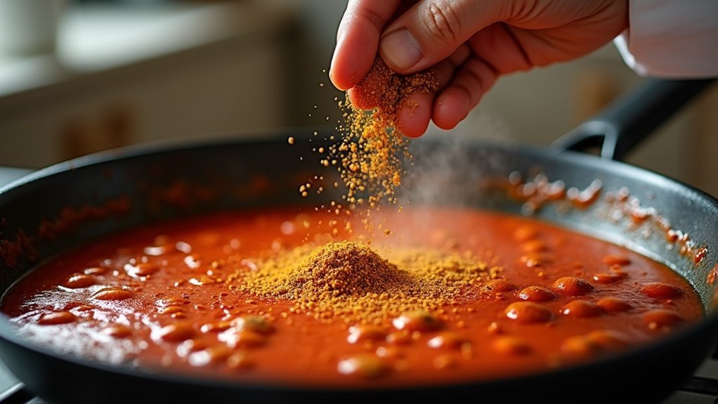 add spice cook briefly