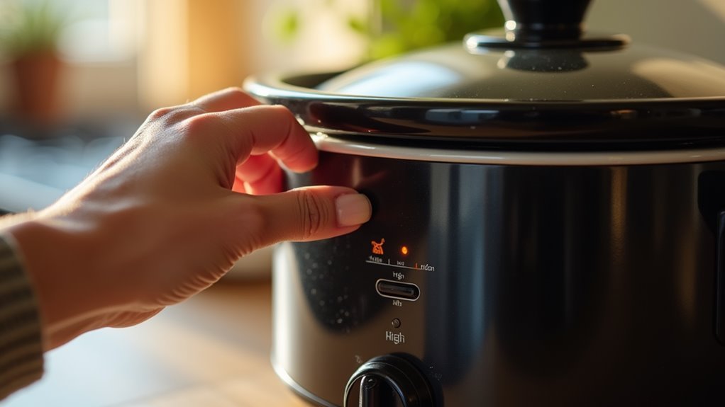 adjust slow cooker heat