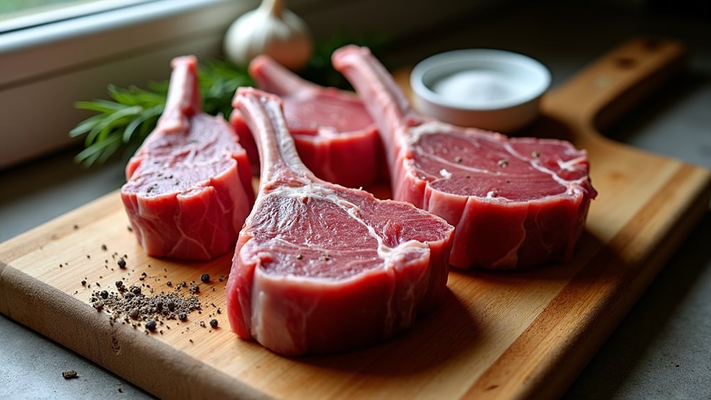 allow chops to warm