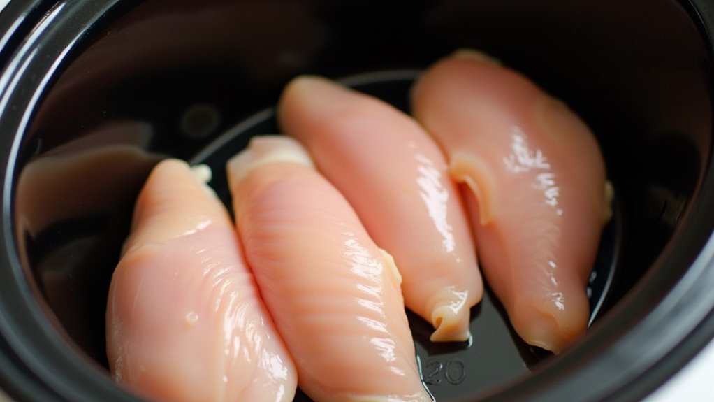 arrange chicken in cooker
