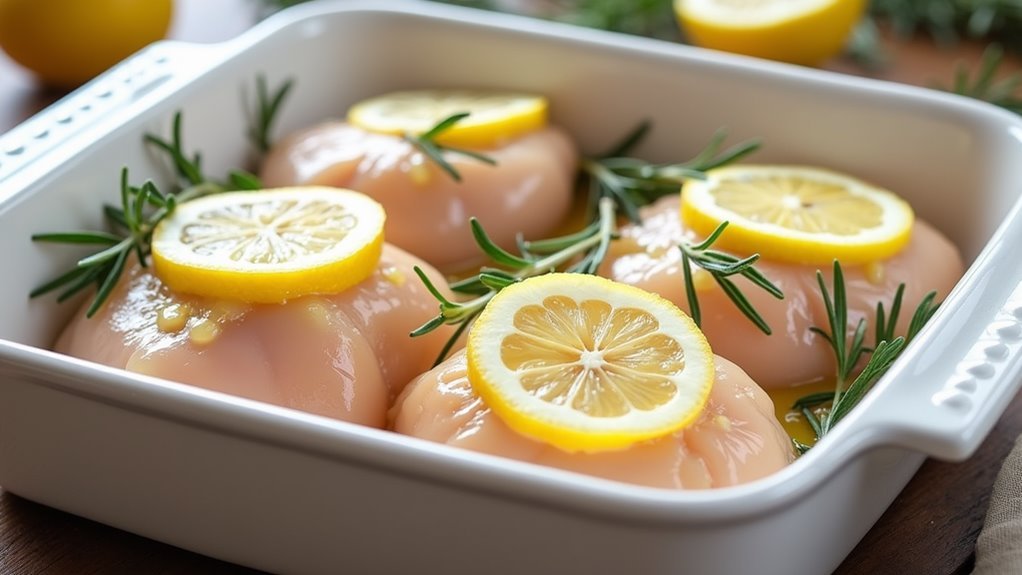arrange chicken in dish