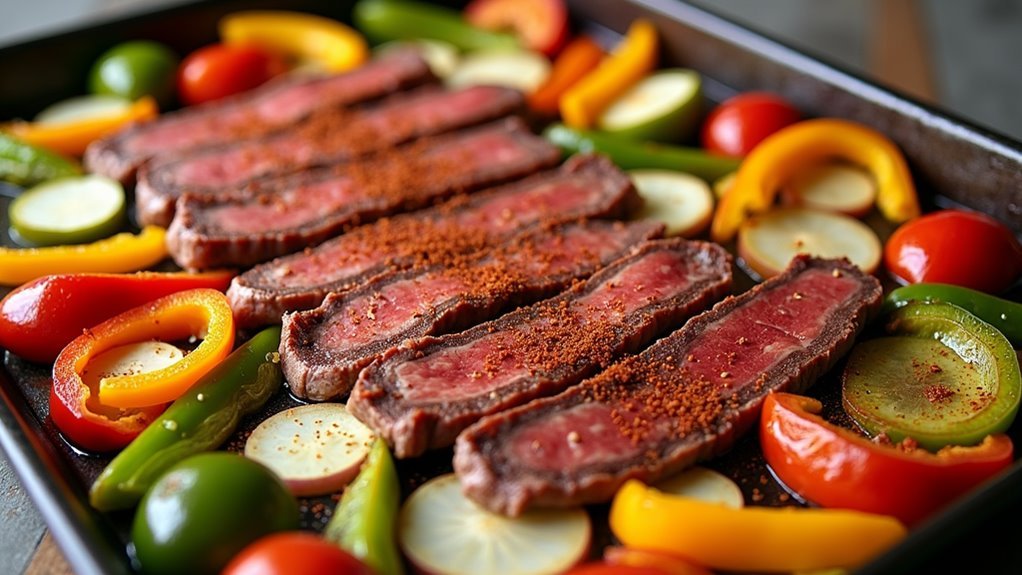 arrange ingredients on pan