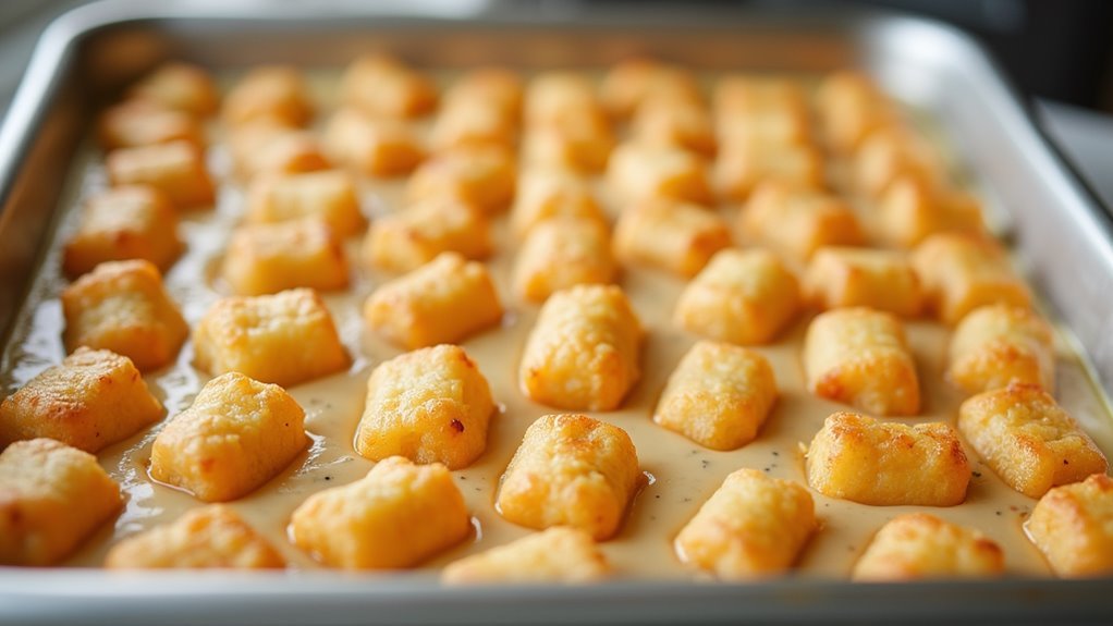arrange tots in rows