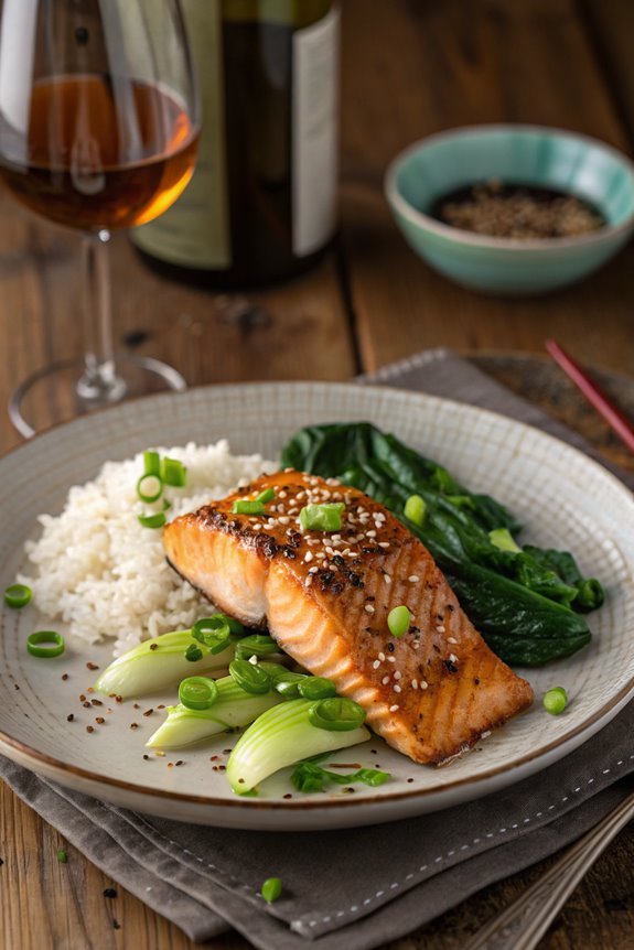 asian inspired salmon dish