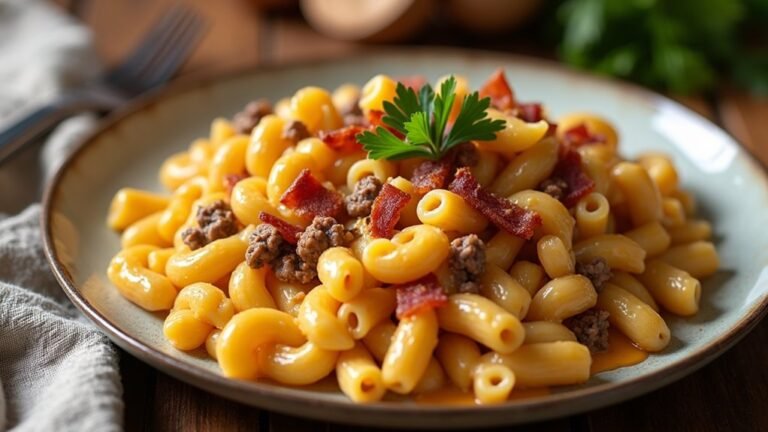 bacon cheeseburger pasta delight