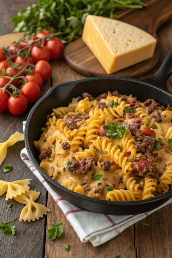 bacon cheeseburger pasta recipe