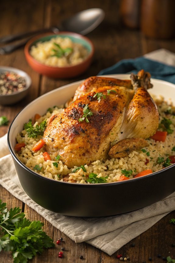 baked chicken with rice