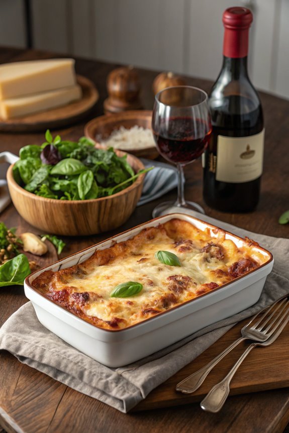 baked layered pasta dish