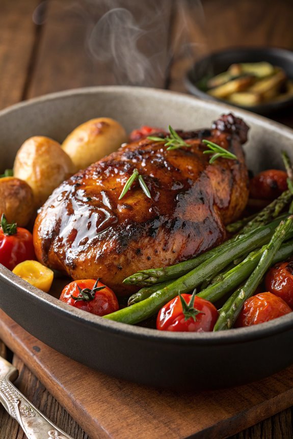 balsamic chicken with glaze