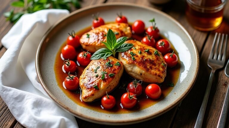 balsamic chicken with tomatoes