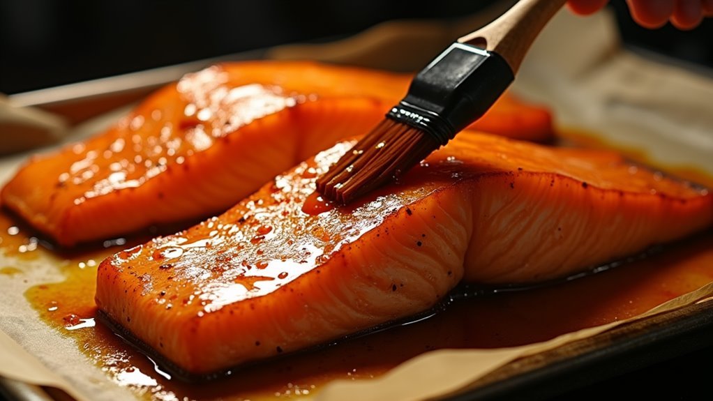 baste salmon during cooking