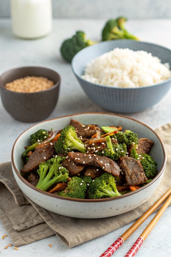 beef and broccoli dish