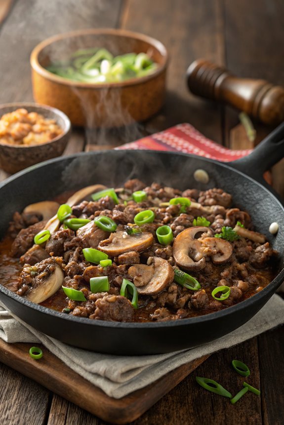 beef and mushroom dish