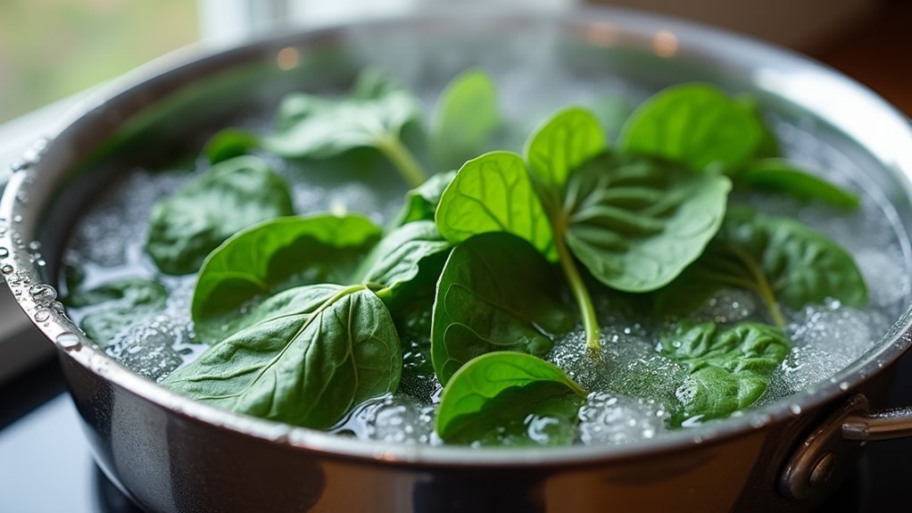 blanch and blend spinach