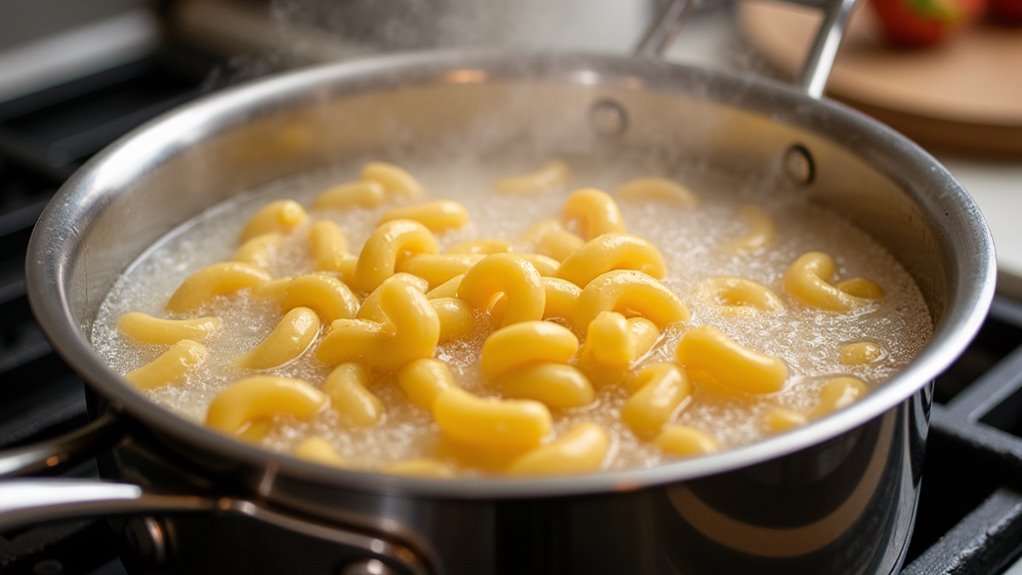 boil elbow macaroni pasta