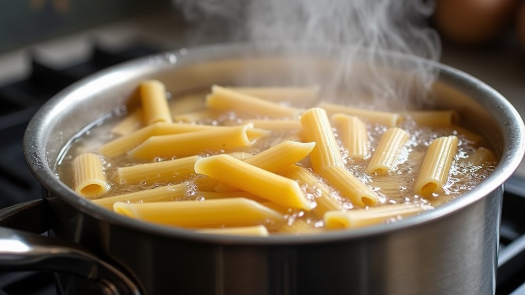 boil pasta to al dente