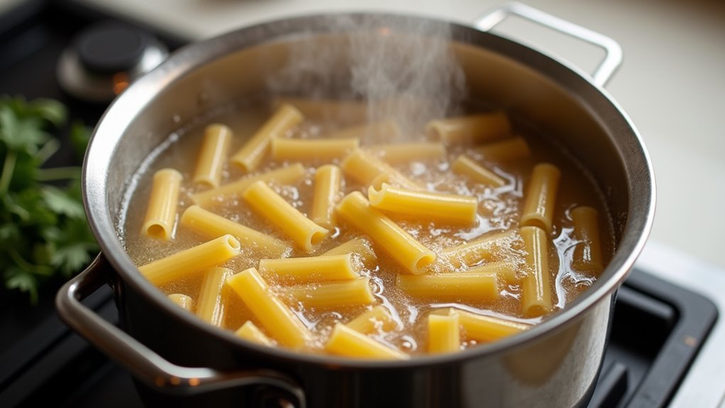 boil pasta to al dente