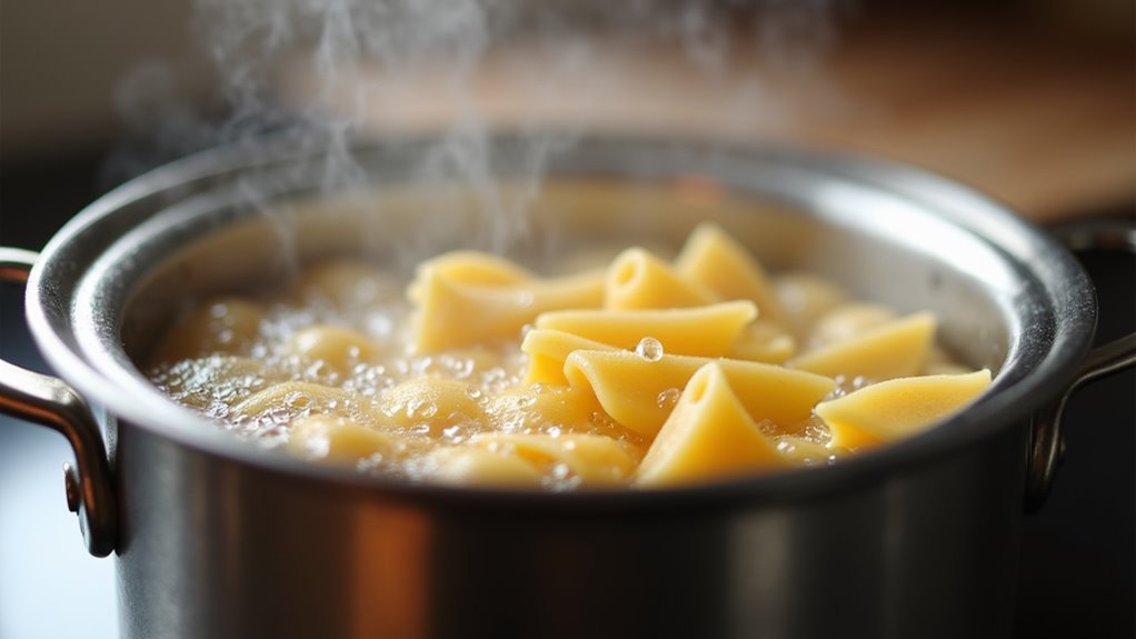 boil penne until tender