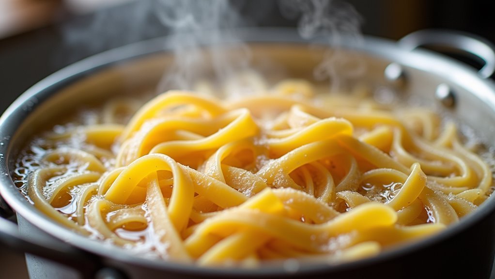 boil salted pasta water
