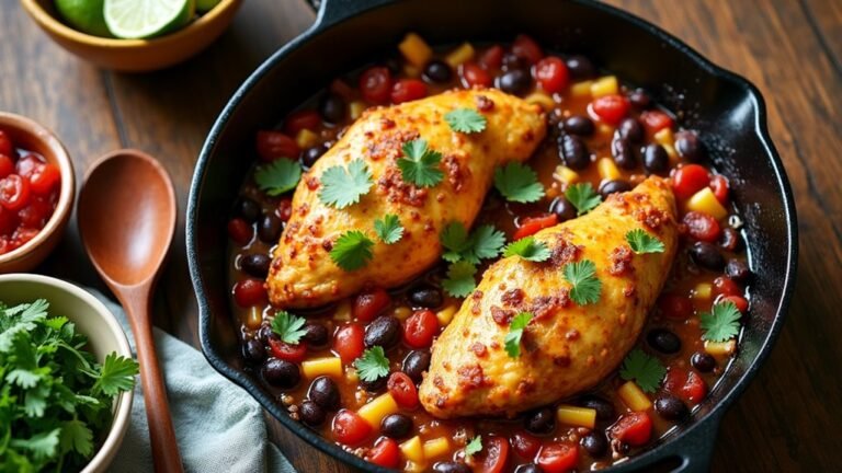 bold and cheesy chicken skillet