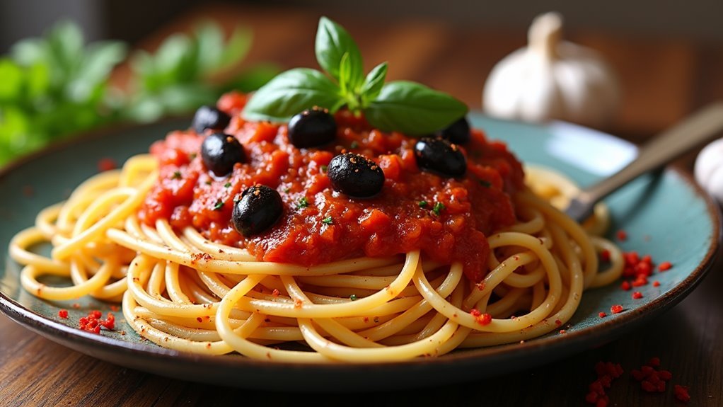 bold and savory pasta dish