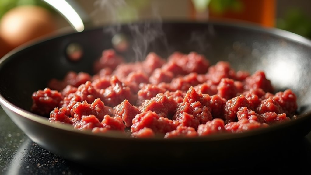 brown and drain beef