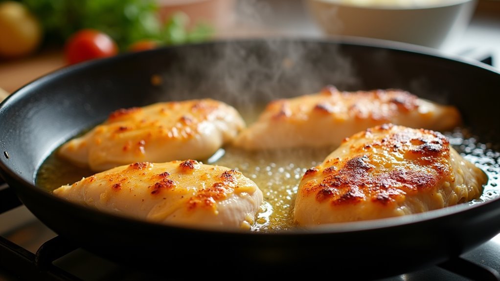 brown chicken in butter