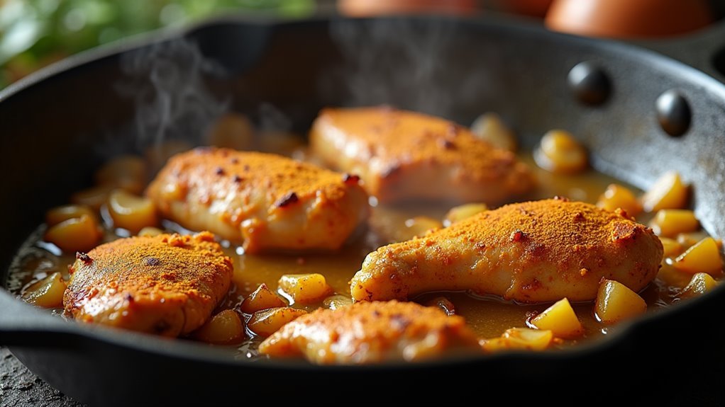 brown the chicken pieces