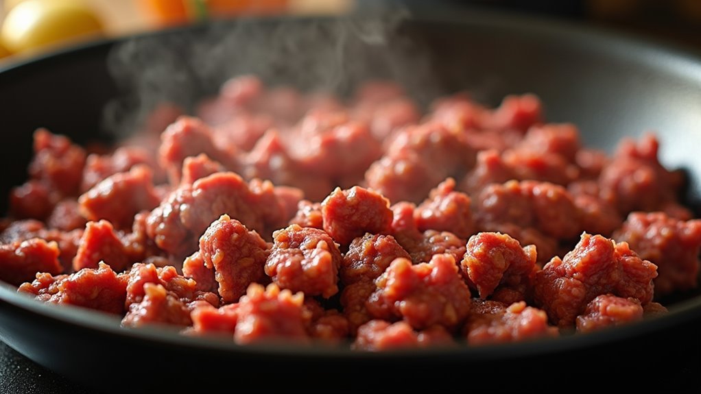 brown the ground beef