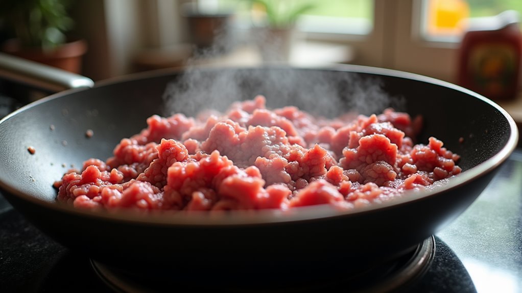 brown the ground beef