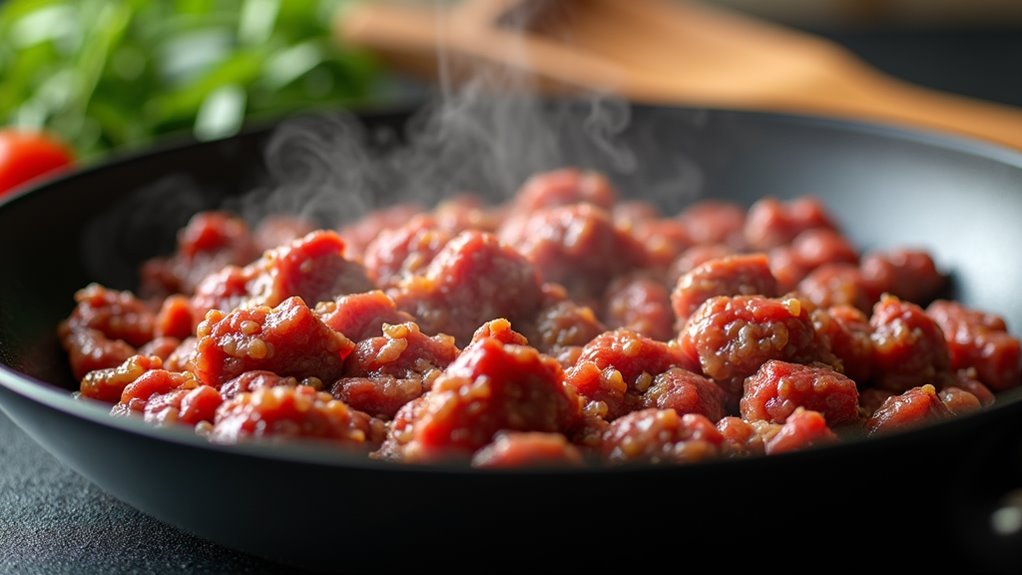 brown the ground beef