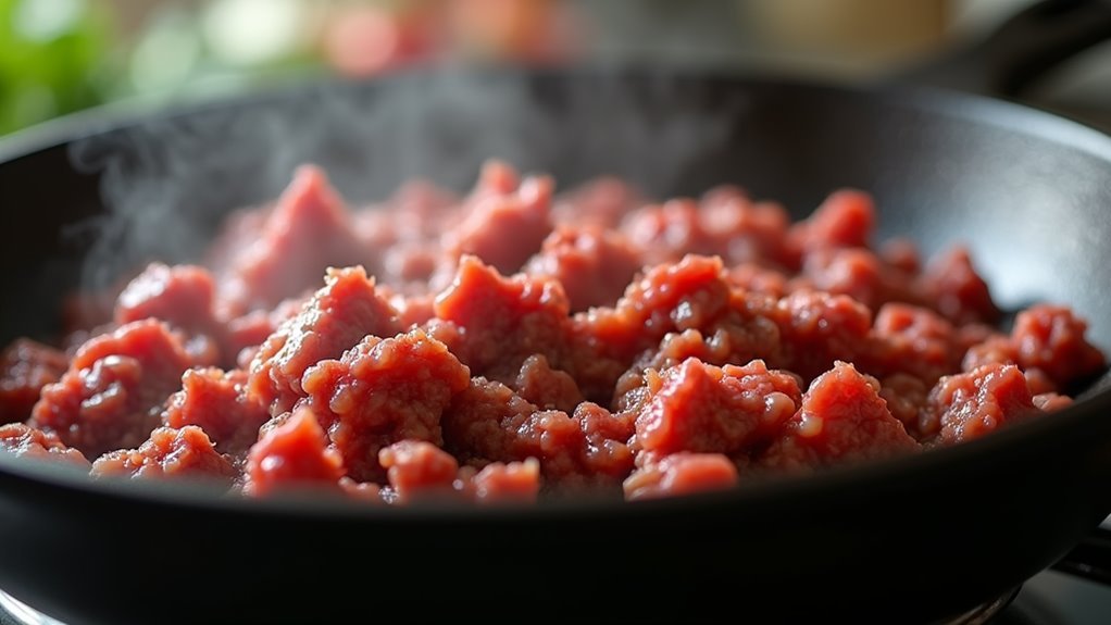 brown the ground beef