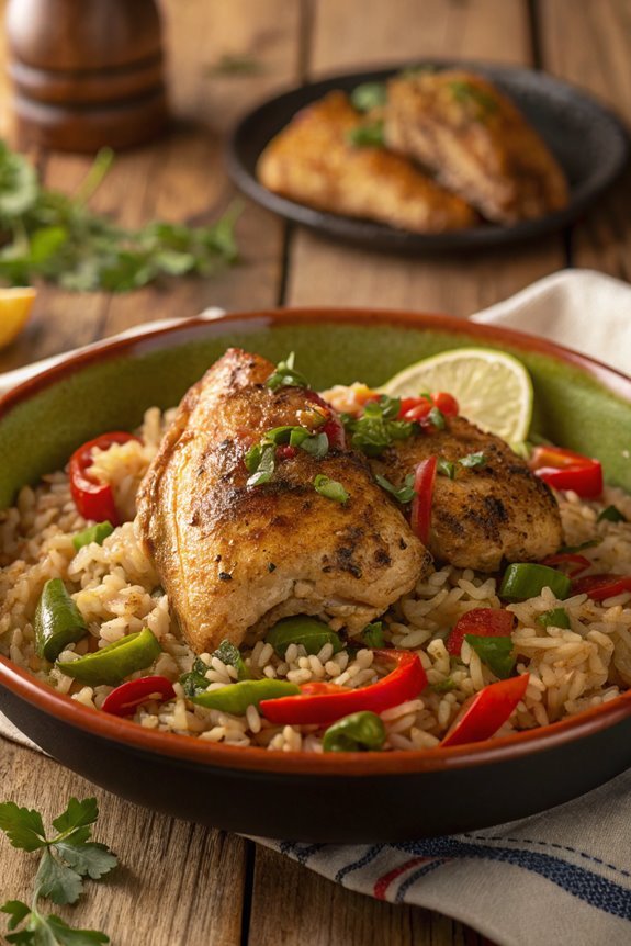 cajun flavored chicken dish