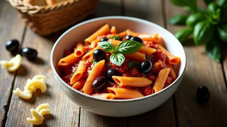 caponata pasta for dinner